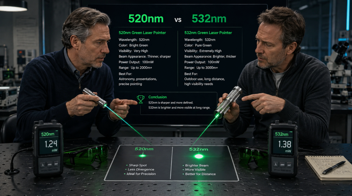 520nm vs 532nm Green Laser Pointer: Which Wavelength Should You Choose?