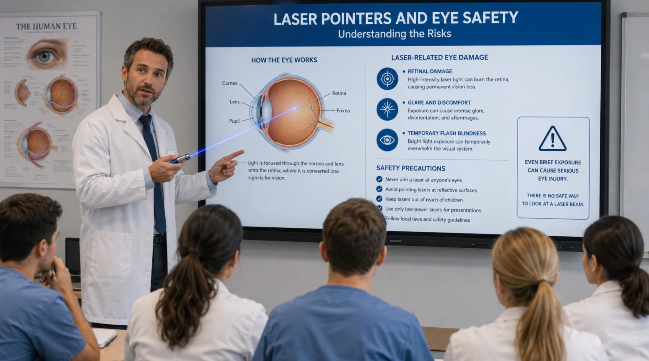 What Does “Avoid Exposure to Beam” Mean on a Laser Pointer?