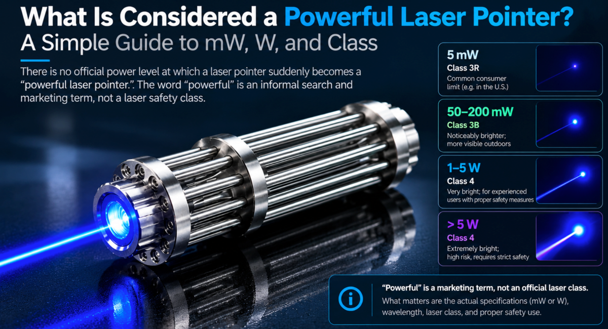 What Is Considered a Powerful Laser Pointer? A Simple Guide to mW, W, and Class