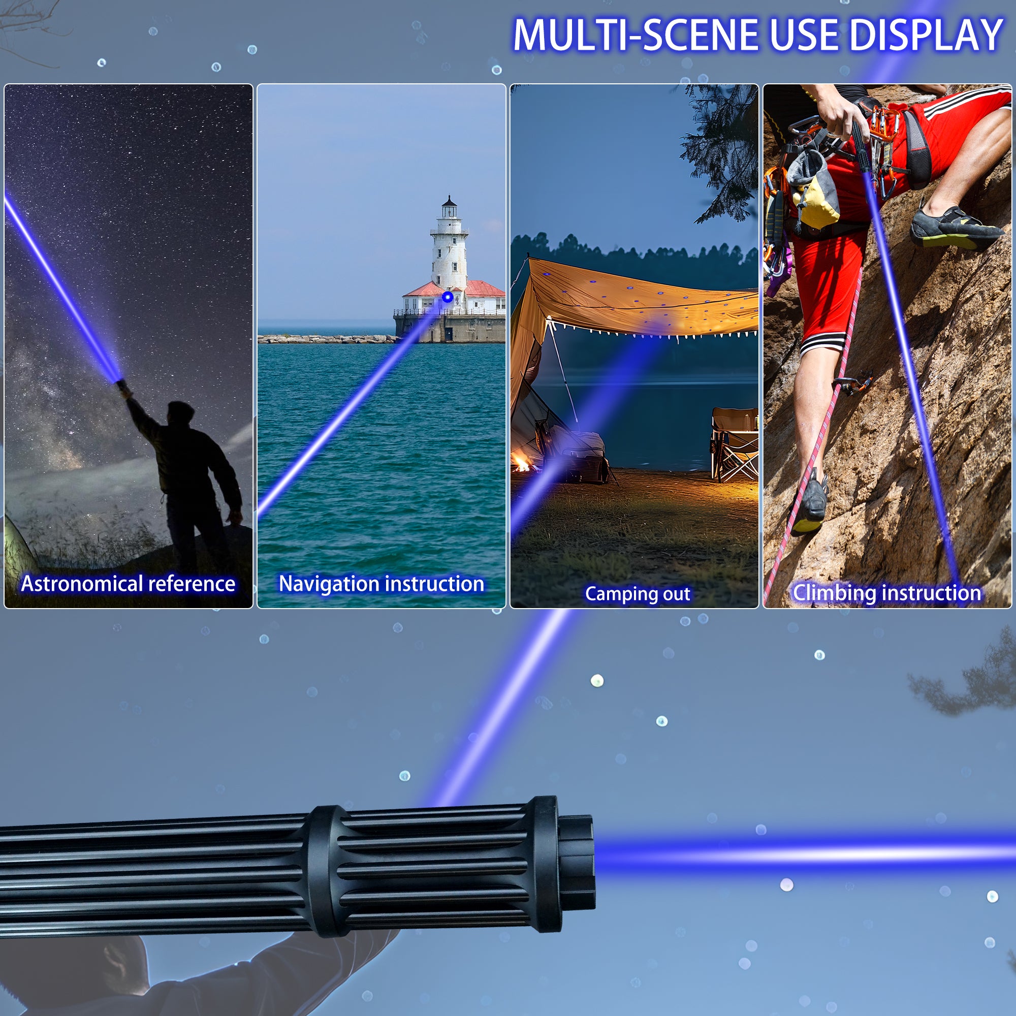 HG-B017Extended version Blue laser pointer 1.5W