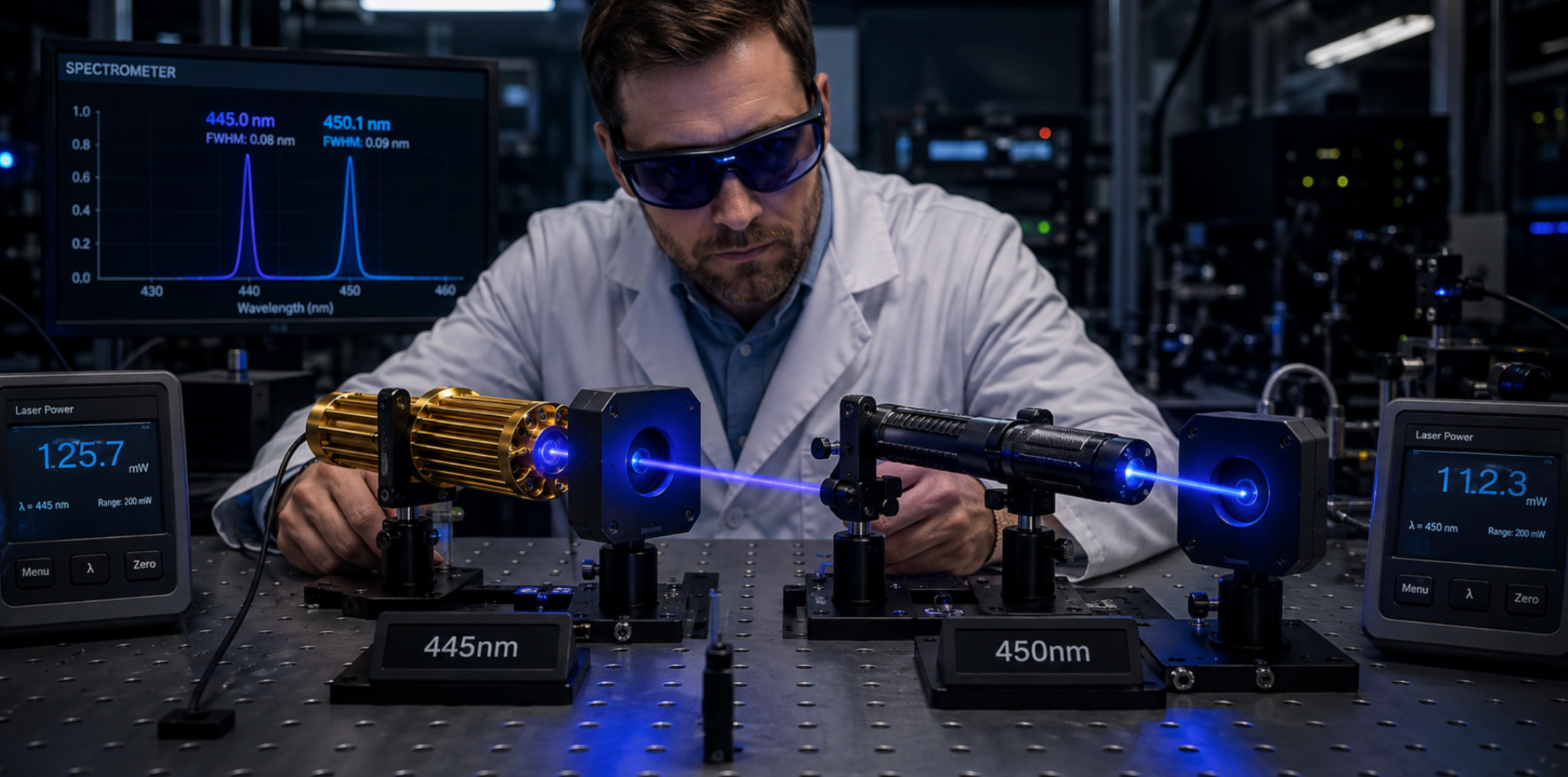 445nm vs 450nm Laser Beam Visibility and Performance Differences