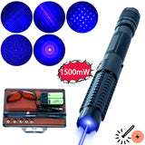 HG-821black Blue laser pointer 1.5W