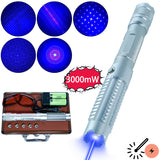 HG-821silvery Blue laser pointer 3W