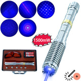 HG-990Iron made Blue laser pointer 1.5W