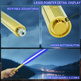 HG-B008All copper extended version Blue laser pointer 3W